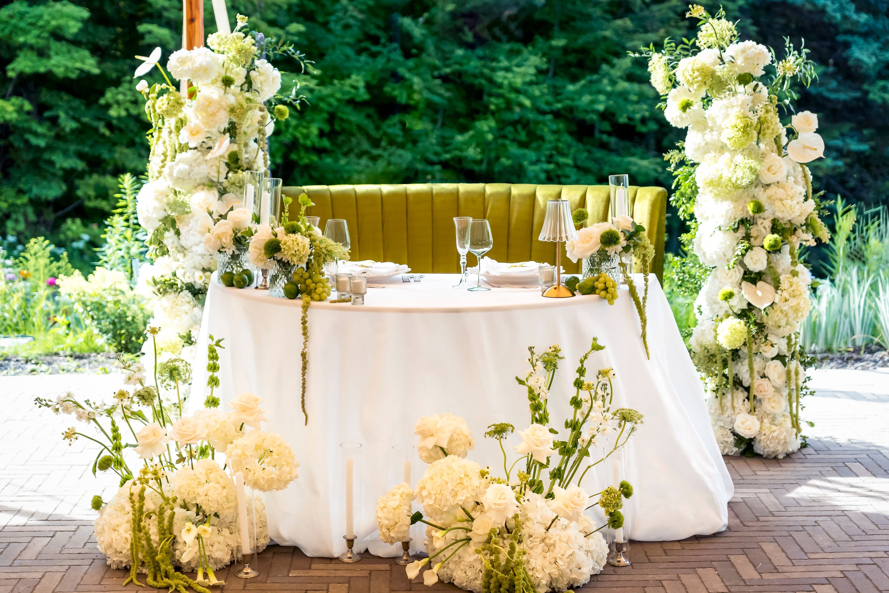 Table d'honneur florale