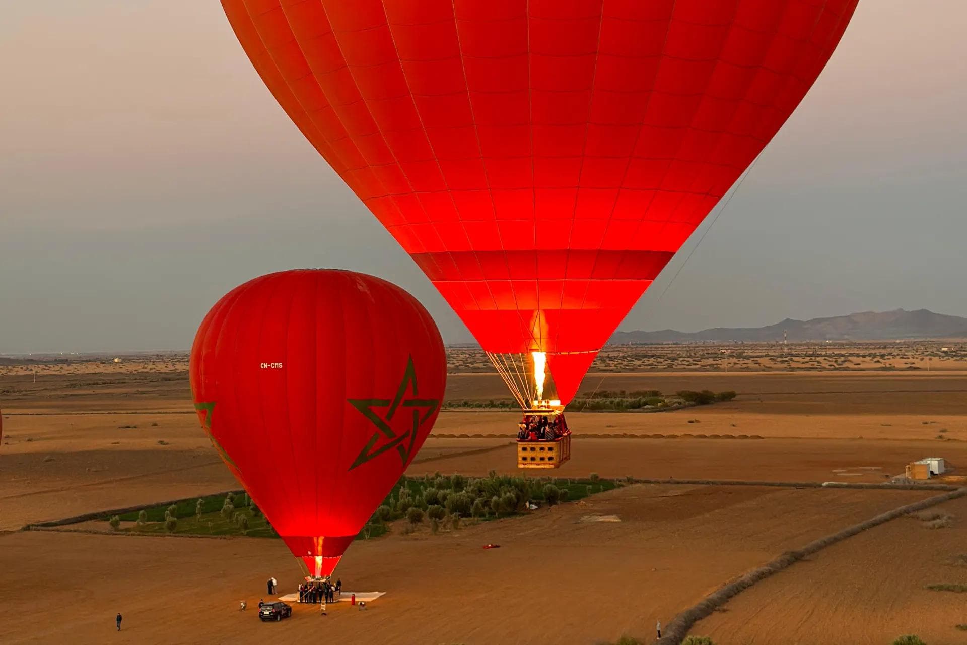 Excursion en montgolfière